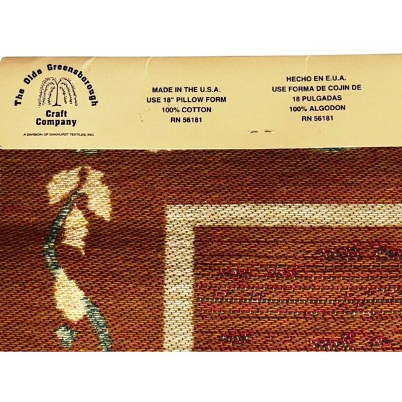 Old Greensborough Craft Co Christmas Violin Jacquard Tapestry Panel - French Hor - Picture 7 of 7